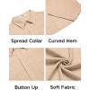 imageCOOFANDY Mens Sleeveless Beach Shirts Summer Button Up Tank Tops Casual Textured Tank ShirtKhaki