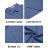 imageCOOFANDY Mens Sleeveless Beach Shirts Summer Button Up Tank Tops Casual Textured Tank ShirtNavy Blue