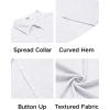 imageCOOFANDY Mens Sleeveless Beach Shirts Summer Button Up Tank Tops Casual Textured Tank ShirtWhite