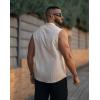 imageCOOFANDY Mens Sleeveless Summer Shirts Beach Tank Tops Button Up Textured Tank Shirt for VacationKhaki