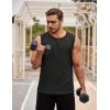 imageCOOFANDY Mens Workout Tank Tops Sleeveless Gym Muscle Tee Shirts 2 Pack Casual Breathable Waffle Knit TanksBlackLight Grey