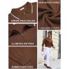 imageCOOFANDY Mens Knit Polo Shirt Long Sleeve Quarter Zip Polo Sweater Casual Golf Shirts Vintage Striped Collar PoloCaramel
