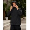 imageCOOFANDY Mens Rain Jacket Waterproof Lightweight Windbreaker Packable Hooded Raincoat for Hiking Cycling Golf ampamp TravelBlack