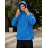imageCOOFANDY Mens Rain Jacket Waterproof Lightweight Windbreaker Packable Hooded Raincoat for Hiking Cycling Golf ampamp TravelBlue