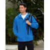 imageCOOFANDY Mens Rain Jacket Waterproof Lightweight Windbreaker Packable Hooded Raincoat for Hiking Cycling Golf ampamp TravelBlue