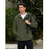 imageCOOFANDY Mens Rain Jacket Waterproof Lightweight Windbreaker Packable Hooded Raincoat for Hiking Cycling Golf ampamp TravelDark Green
