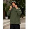 imageCOOFANDY Mens Rain Jacket Waterproof Lightweight Windbreaker Packable Hooded Raincoat for Hiking Cycling Golf ampamp TravelDark Green