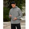 imageCOOFANDY Mens Rain Jacket Waterproof Lightweight Windbreaker Packable Hooded Raincoat for Hiking Cycling Golf ampamp TravelLight Grey