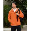 imageCOOFANDY Mens Rain Jacket Waterproof Lightweight Windbreaker Packable Hooded Raincoat for Hiking Cycling Golf ampamp TravelOrange