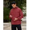 imageCOOFANDY Mens Rain Jacket Waterproof Lightweight Windbreaker Packable Hooded Raincoat for Hiking Cycling Golf ampamp TravelWine Red