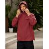 imageCOOFANDY Mens Rain Jacket Waterproof Lightweight Windbreaker Packable Hooded Raincoat for Hiking Cycling Golf ampamp TravelWine Red