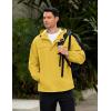 imageCOOFANDY Mens Rain Jacket Waterproof Lightweight Windbreaker Packable Hooded Raincoat for Hiking Cycling Golf ampamp TravelYellow