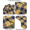 imageCOOFANDY Mens Sleeveless Flannel Shirt Casual Summer Tank Top Button Up Sleeveless Beach Shirts with Chest PocketYellow