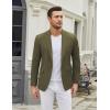 imageCOOFANDY Mens Casual Blazer One Button Sport Coat Slim Fit Lightweight Suit Blazer JacketArmy Green