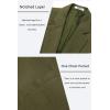 imageCOOFANDY Mens Casual Blazer One Button Sport Coat Slim Fit Lightweight Suit Blazer JacketArmy Green