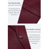 imageCOOFANDY Mens Casual Blazer One Button Sport Coat Slim Fit Lightweight Suit Blazer JacketDark Red