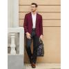 imageCOOFANDY Mens Casual Blazer One Button Sport Coat Slim Fit Lightweight Suit Blazer JacketDark Red