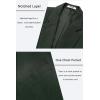 imageCOOFANDY Mens Casual Blazer One Button Sport Coat Slim Fit Lightweight Suit Blazer JacketDeep Green