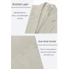 imageCOOFANDY Mens Casual Blazer One Button Sport Coat Slim Fit Lightweight Suit Blazer JacketLight Khaki