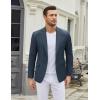 imageCOOFANDY Mens Casual Blazer One Button Sport Coat Slim Fit Lightweight Suit Blazer JacketNavy Blue