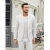 imageCOOFANDY Mens Casual Blazer One Button Sport Coat Slim Fit Lightweight Suit Blazer JacketWhite