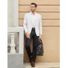 imageCOOFANDY Mens Casual Blazer One Button Sport Coat Slim Fit Lightweight Suit Blazer JacketWhite