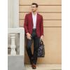 imageCOOFANDY Mens Casual Blazer One Button Sport Coat Slim Fit Lightweight Suit Blazer JacketWine Red
