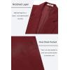 imageCOOFANDY Mens Casual Blazer One Button Sport Coat Slim Fit Lightweight Suit Blazer JacketWine Red