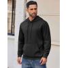 imageCOOFANDY Mens Hoodie Long Sleeve Hooded Pullover Casual Fashion Sweatshirts Drawstring Gym Hooded with Kanga PocketBlack