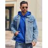 imageCOOFANDY Mens Hoodie Long Sleeve Hooded Pullover Casual Fashion Sweatshirts Drawstring Gym Hooded with Kanga PocketBlue