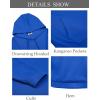 imageCOOFANDY Mens Hoodie Long Sleeve Hooded Pullover Casual Fashion Sweatshirts Drawstring Gym Hooded with Kanga PocketBlue