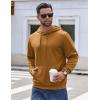 imageCOOFANDY Mens Hoodie Long Sleeve Hooded Pullover Casual Fashion Sweatshirts Drawstring Gym Hooded with Kanga PocketBrown