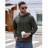 imageCOOFANDY Mens Hoodie Long Sleeve Hooded Pullover Casual Fashion Sweatshirts Drawstring Gym Hooded with Kanga PocketDark Grey