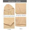 imageCOOFANDY Mens Hoodie Long Sleeve Hooded Pullover Casual Fashion Sweatshirts Drawstring Gym Hooded with Kanga PocketKhaki