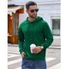 imageCOOFANDY Mens Hoodie Long Sleeve Hooded Pullover Casual Fashion Sweatshirts Drawstring Gym Hooded with Kanga PocketLake Green