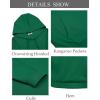 imageCOOFANDY Mens Hoodie Long Sleeve Hooded Pullover Casual Fashion Sweatshirts Drawstring Gym Hooded with Kanga PocketLake Green