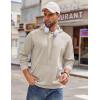 imageCOOFANDY Mens Hoodie Long Sleeve Hooded Pullover Casual Fashion Sweatshirts Drawstring Gym Hooded with Kanga PocketMoon Gray