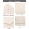 imageCOOFANDY Mens Hoodie Long Sleeve Hooded Pullover Casual Fashion Sweatshirts Drawstring Gym Hooded with Kanga PocketMoon Gray