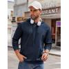 imageCOOFANDY Mens Hoodie Long Sleeve Hooded Pullover Casual Fashion Sweatshirts Drawstring Gym Hooded with Kanga PocketNavy Blue