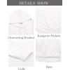 imageCOOFANDY Mens Hoodie Long Sleeve Hooded Pullover Casual Fashion Sweatshirts Drawstring Gym Hooded with Kanga PocketWhite