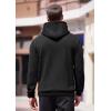 imageCOOFANDY Mens Hoodies Sweatshirts Long Sleeve Fashion Waffle Knit Pullover Hoodie with PocketBlack