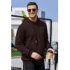 imageCOOFANDY Mens Hoodies Sweatshirts Long Sleeve Fashion Waffle Knit Pullover Hoodie with PocketCoffee