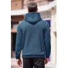 imageCOOFANDY Mens Hoodies Sweatshirts Long Sleeve Fashion Waffle Knit Pullover Hoodie with PocketDeep Blue