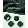 imageCOOFANDY Mens Hoodies Sweatshirts Long Sleeve Fashion Waffle Knit Pullover Hoodie with PocketGreen