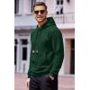 imageCOOFANDY Mens Hoodies Sweatshirts Long Sleeve Fashion Waffle Knit Pullover Hoodie with PocketGreen