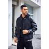 imageCOOFANDY Mens Hoodies Sweatshirts Long Sleeve Fashion Waffle Knit Pullover Hoodie with PocketNavy Blue