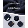 imageCOOFANDY Mens Hoodies Sweatshirts Long Sleeve Fashion Waffle Knit Pullover Hoodie with PocketNavy Blue