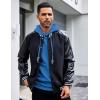 imageCOOFANDY Mens Hoodies Sweatshirts Long Sleeve Fashion Waffle Knit Pullover Hoodie with PocketOcean Blue
