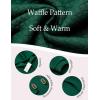 imageCOOFANDY Mens Hoodies Sweatshirts Long Sleeve Fashion Waffle Knit Pullover Hoodie with PocketPine Green