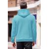 imageCOOFANDY Mens Hoodies Sweatshirts Long Sleeve Fashion Waffle Knit Pullover Hoodie with PocketSky Blue